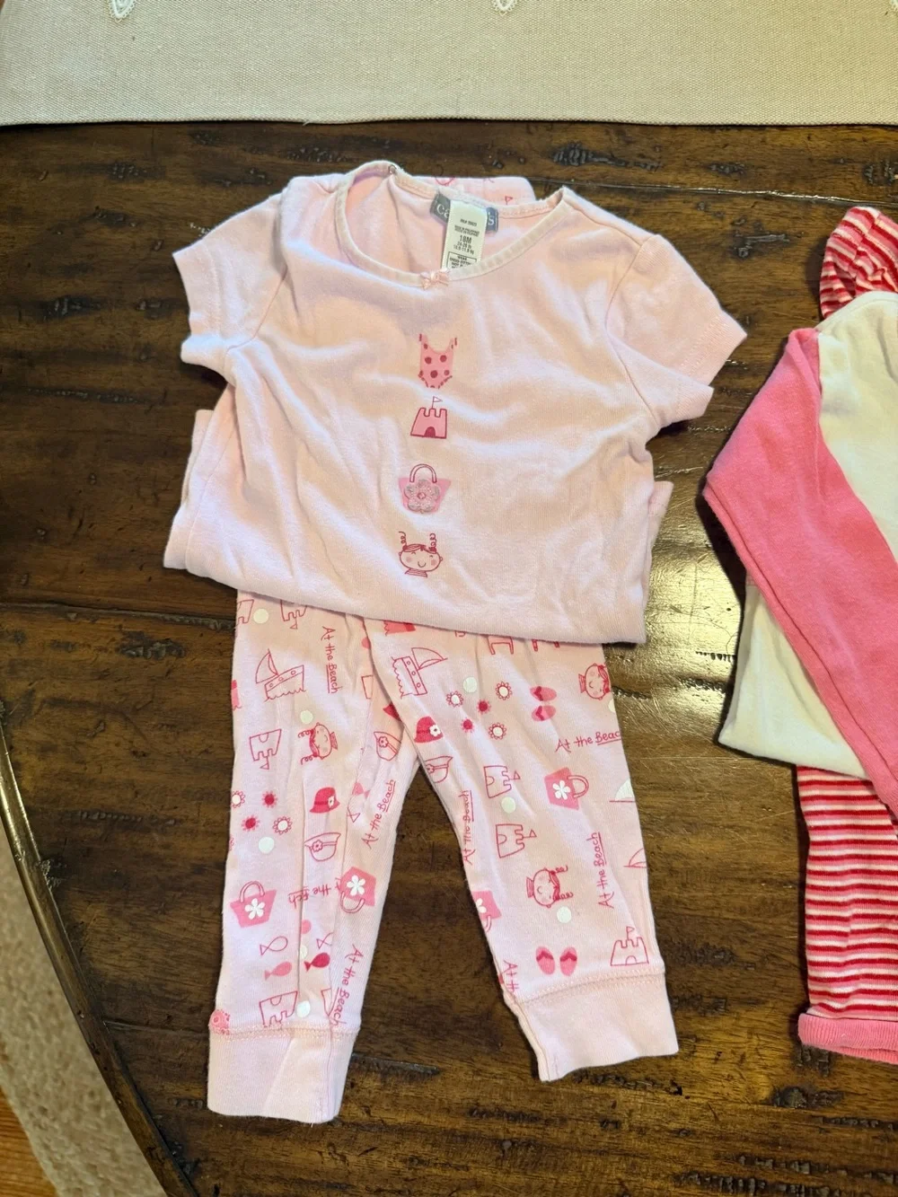 Kids Pink Three-Piece Pajama Bundle